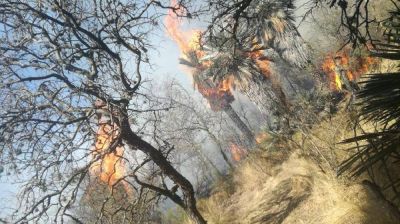 Controlaron el incendio de un basural en el Valle de Traslasierra