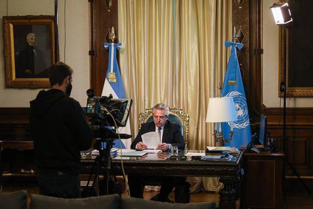 El discurso de Alberto Fernndez ante la ONU, con reminiscencias al Papa