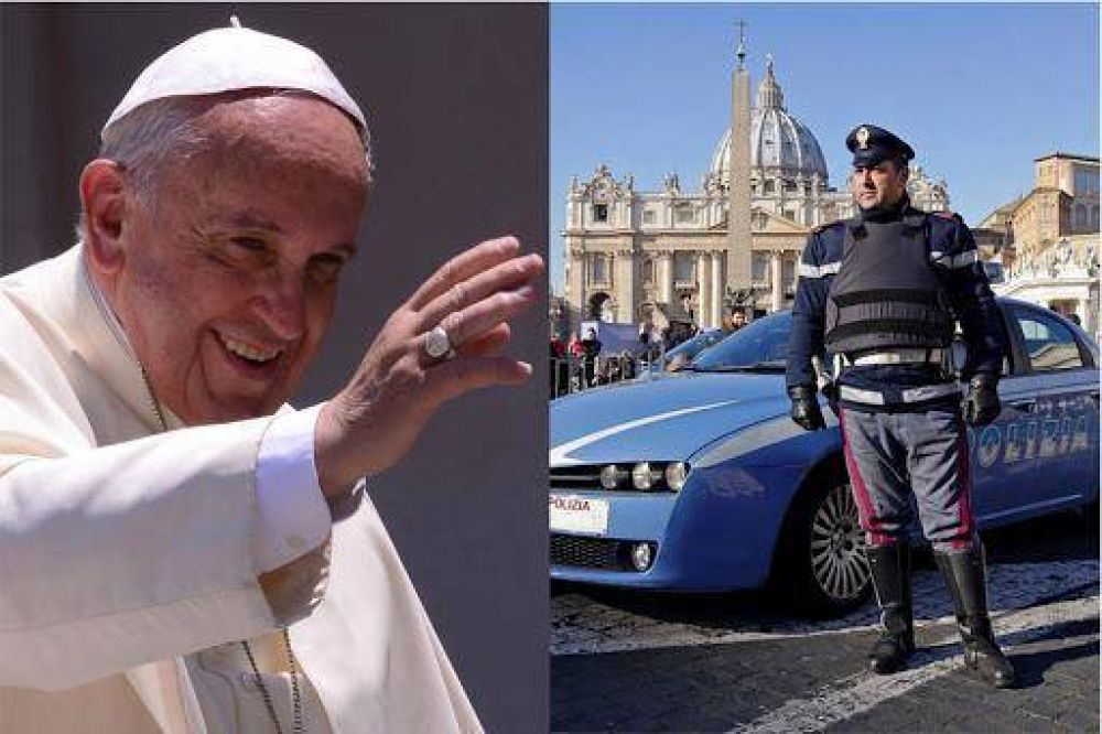Papa Francisco da las gracias a sus ngeles de la guarda de la polica italiana
