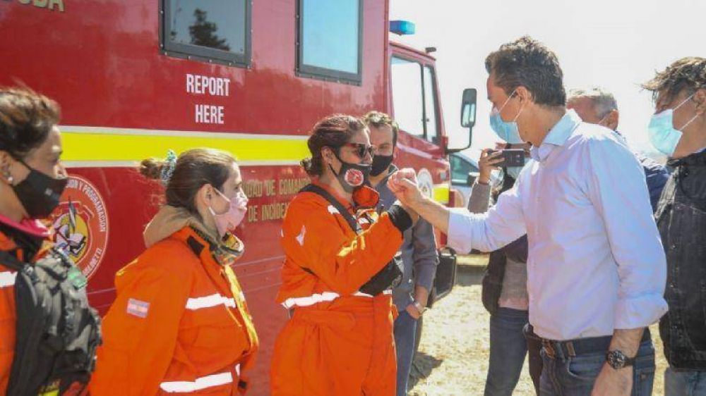 Manuel Calvo estuvo en el centro de operaciones de La Cumbre