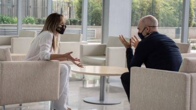 En medio de la tensi�n Naci�n-Ciudad, Malena se reuni� con Larreta