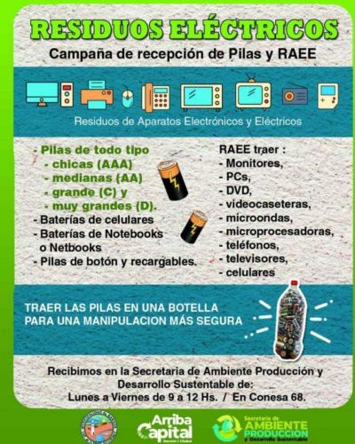 Rawson cuenta con un �Punto Limpio� para residuos el�ctricos, electr�nicos y pilas