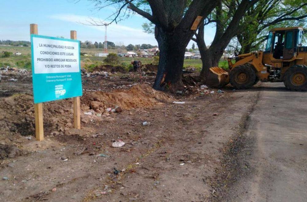 El Municipio retiró 90 toneladas de residuos de un micro basural a cielo abierto en Batán