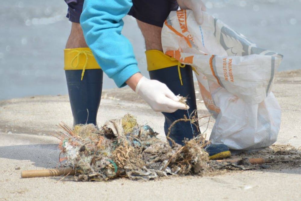 Limpieza de playas. Ms del 80% de la basura recolectada en la costa bonaerense es plstica