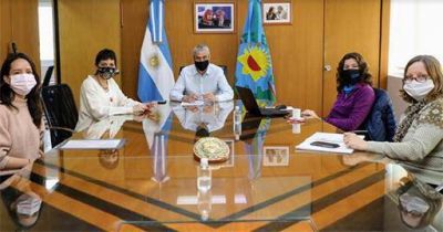 Ferraresi se reuni� con Mayra Mendoza y autoridades de Vialidad Nacional