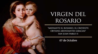 Hoy la Iglesia celebra a Nuestra Se�ora del Rosario