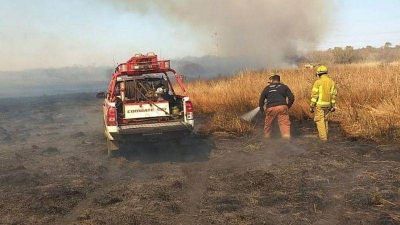 Incendios: Realizan guardia de cenizas en Traslasierra
