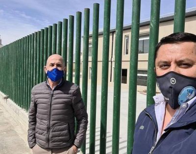Llugdar y Villegas supervisaron obras en Kil�metro 5