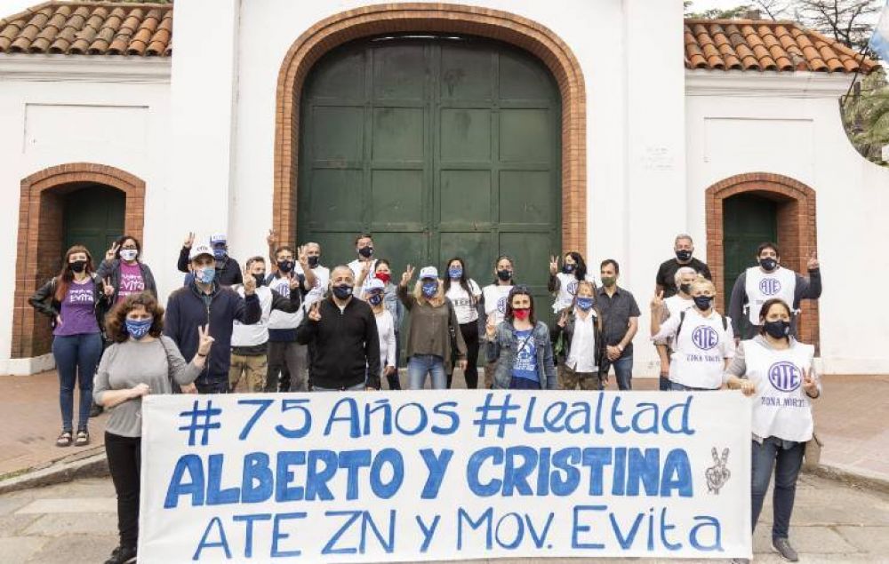 ATE Zona Norte y el Movimiento Evita Vicente Lpez, unidos por el 17 de Octubre