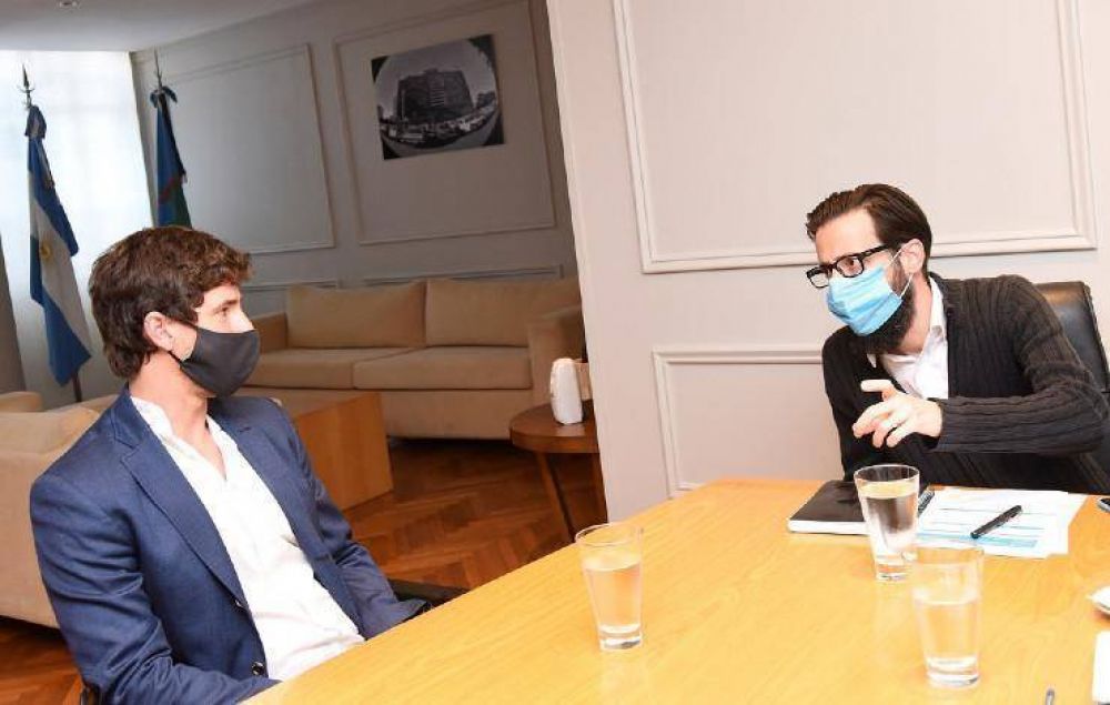 Juan Andreotti se reuni con el ministro Simone por obras para San Fernando