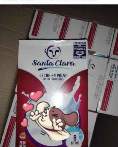 Las cajas de leche que env�a la naci�n y deben ser entregadas a las familias mas necesitadas, se ofrecen a la venta por Facebook