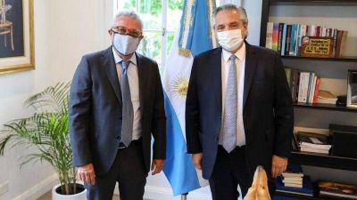 El presidente Alberto Fern�ndez recibi� al intendente Julio Zamora en la Quinta de Olivos