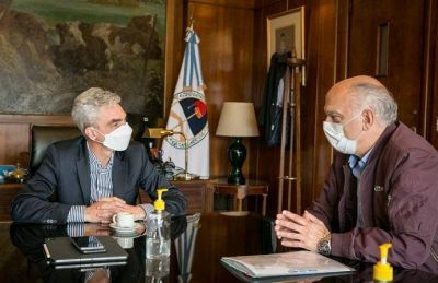 Grindetti y Meoni analizaron proyectos de transporte para Lan�s