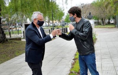 Zamora y Andreotti inauguraron la remodelaci�n de las plazas de Canal