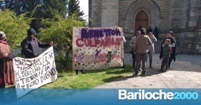 El reclamo de las comunidades mapuche llegó hasta la Catedral
