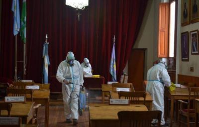 Desinfectaron el recinto y las oficinas del Concejo Deliberante