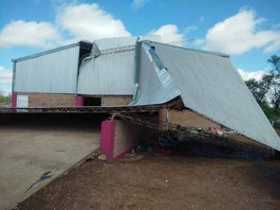 El temporal gener� destrozos en la Planta de Residuos S�lidos de Pampa del Infierno