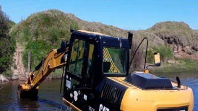 Luna Roja: denuncian obras prohibidas en el arroyo