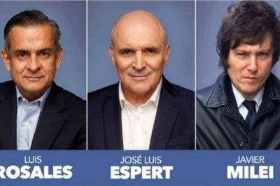 Espert, Milei y Rosales se presentan en La Plata