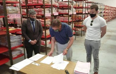 Poder Judicial dona toneladas de papel