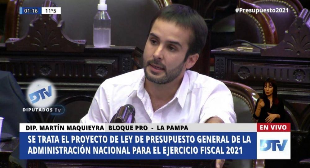 Tras la aprobacin del presupuesto nacional, el diputado Maquieyra critic las escasas partidas para viviendas a La Pampa