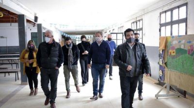 Cascallares recorri� obras de infraestructura en escuelas de Don Orione