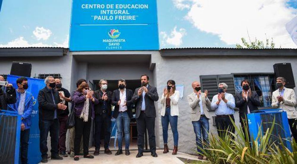 Se inaugur en Maquinista Savio un Centro Educativo Integral y de Oficios