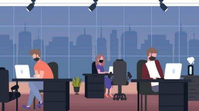 Las empresas est�n considerando volver al trabajo en la oficina