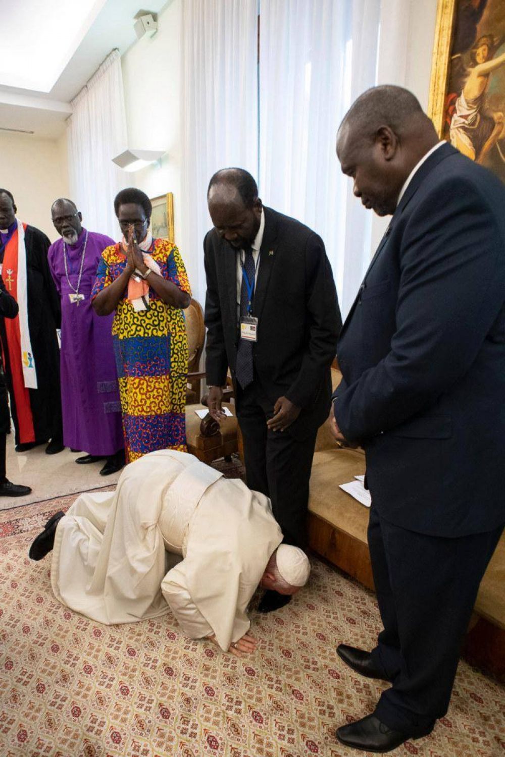 El gesto del Papa que impuls� el proceso de paz en Sud�n del Sur