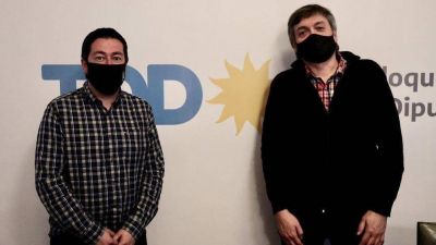 M�ximo Kirchner recibi� a Nardini como parte de sus reuniones con intendentes del PJ