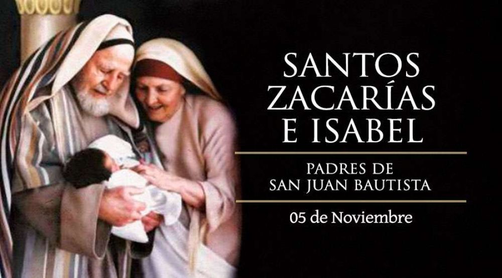 Hoy es la fiesta de San Zacaras y Santa Isabel, padres de Juan Bautista