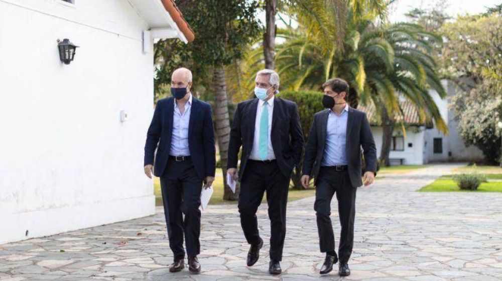 Alberto Fernndez se rene con Kicillof y Larreta: anunciara el fin del aislamiento