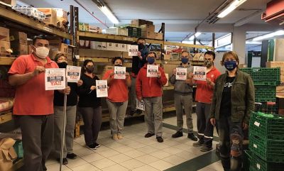 Ledesma se corta de la Federaci�n y sostiene las protestas en los supermercados del Oeste del conurbano