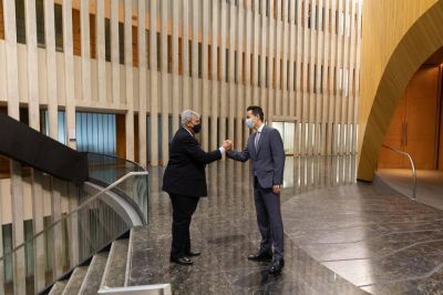 Calvo y Haquim estrechan lazos para seguir trabajando en conjunto