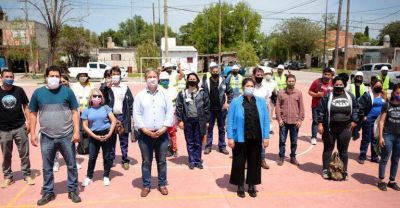 Cascallares lanz� programas ambientales junto al OPISU y cooperativas en Don Orione