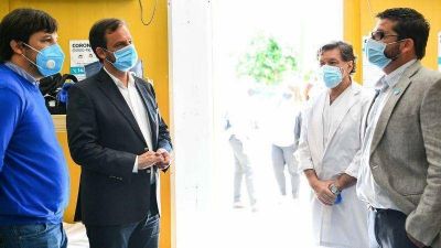 Sujarchuk y Kreplak mantuvieron una reuni�n de trabajo y recorrieron el Hospital Provincial Erill
