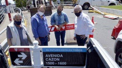 Contin�an las obras de infraestructura en el Municipio de Tigre