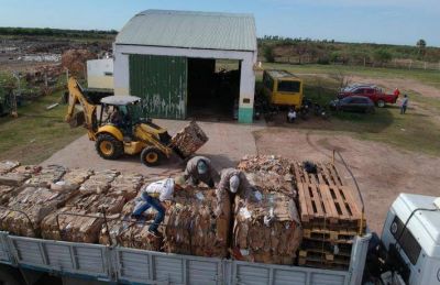 Villa �ngela: la Municipalidad vendi� 23 toneladas de cart�n reciclado