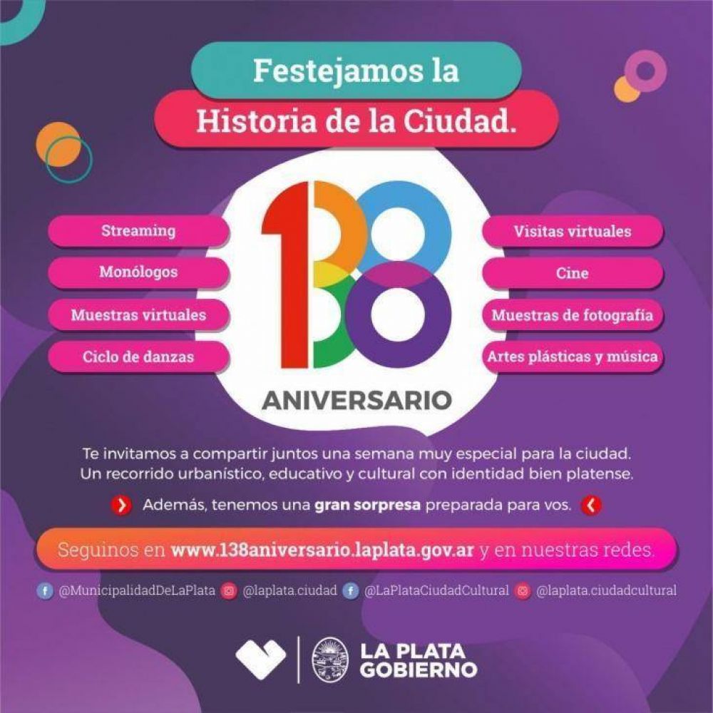 Nuevas celebraciones: Cmo sern los festejos por los 138 aos de La Plata?