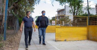 Avanzan las obras de renovaci�n del espacio p�blico en Munro Oeste