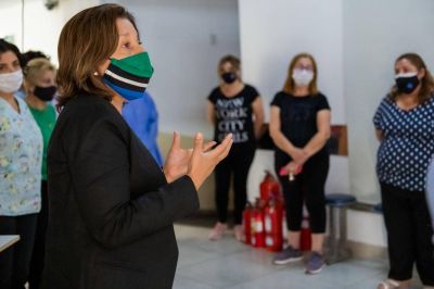 Para la gobernadora, el di�logo con los trabajadores de la Salud sigue abierto