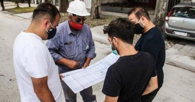 Repavimentan casi 900 metros de Fonrouge, entre Cerrito y Alsina