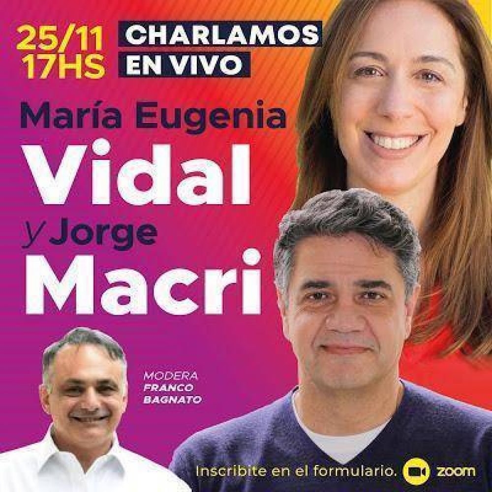 Ciclo de encuentros: Este mircoles Jorge Macri junto a Mara Eugenia Vidal