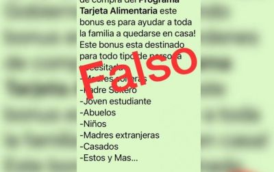Berazategui alerta por informaci�n falsa sobre la Tarjeta Alimentar