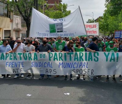 El Frente Sindical Municipal realiza este jueves paro y movilización por la “ruptura” de la paritaria