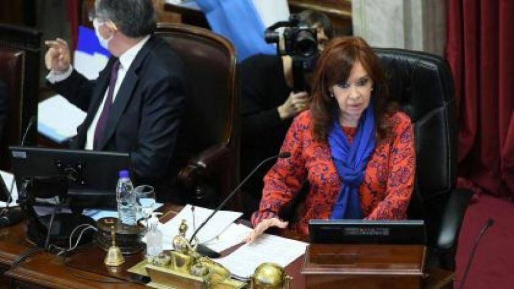 Senado: Cristina Kirchner prorrog las sesiones virtuales hasta el 1 de marzo