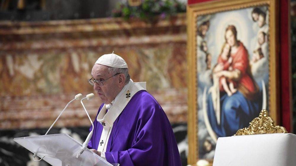 El Papa: Ven, Seor Jess, despirtanos de la indiferencia y mediocridad