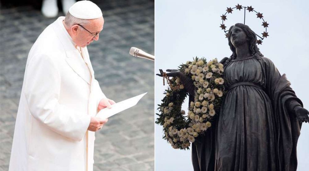 Inmaculada Concepcin: Papa Francisco no ir este ao a la Plaza Espaa de Roma