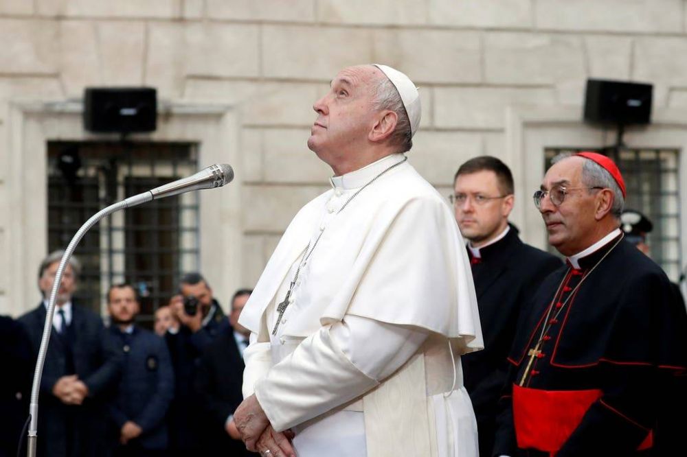 Ante jueces, el papa Francisco record que para la tradicin cristiana el derecho a la propiedad privada no es absoluto