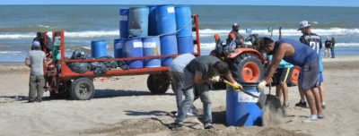 VILLA GESELL: Limpieza y cuidado de playas